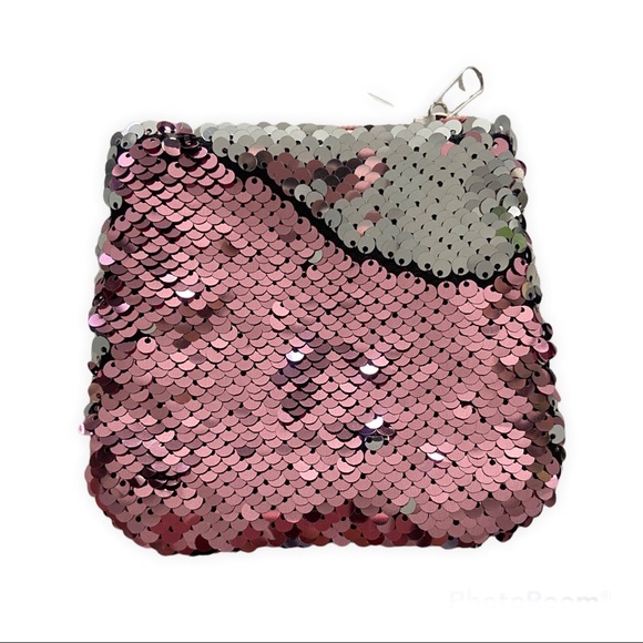Pink Sequins coin bag new - Picture 6 of 6